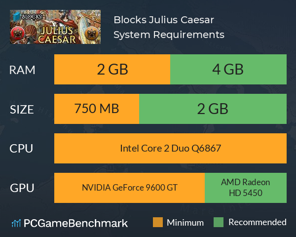Blocks!: Julius Caesar System Requirements PC Graph - Can I Run Blocks!: Julius Caesar Blocks!: Julius Caesar System Requirements PC Graph - Can I Run Blocks!: Julius Caesar