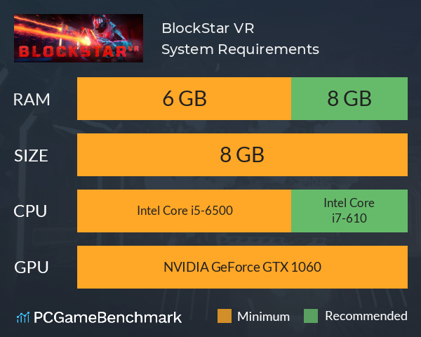 BlockStar VR System Requirements PC Graph - Can I Run BlockStar VR BlockStar VR System Requirements PC Graph - Can I Run BlockStar VR