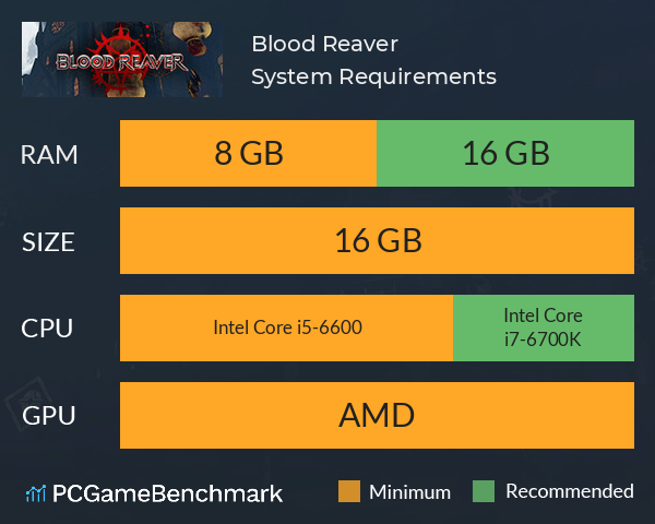 Blood Reaver System Requirements PC Graph - Can I Run Blood Reaver