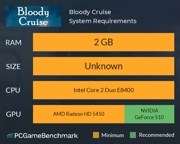 Bloody Cruise System Requirements PC Graph - Can I Run Bloody Cruise Bloody Cruise System Requirements PC Graph - Can I Run Bloody Cruise