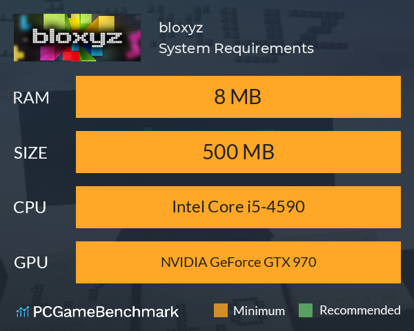 bloxyz System Requirements PC Graph - Can I Run bloxyz bloxyz System Requirements PC Graph - Can I Run bloxyz