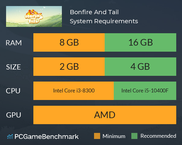 Bonfire And Tail System Requirements PC Graph - Can I Run Bonfire And Tail Bonfire And Tail System Requirements PC Graph - Can I Run Bonfire And Tail
