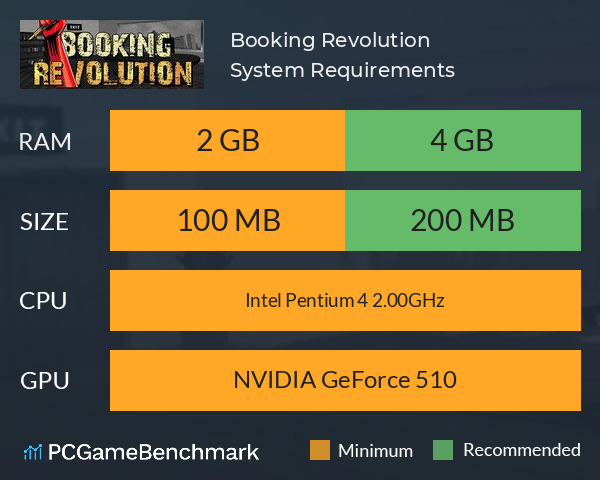 Booking Revolution System Requirements PC Graph - Can I Run Booking Revolution