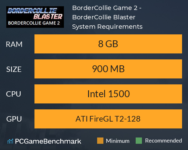 BorderCollie Game 2 - BorderCollie Blaster System Requirements PC Graph - Can I Run BorderCollie Game 2 - BorderCollie Blaster BorderCollie Game 2 - BorderCollie Blaster System Requirements PC Graph - Can I Run BorderCollie Game 2 - BorderCollie Blaster