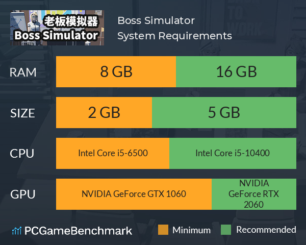 Boss Simulator System Requirements PC Graph - Can I Run Boss Simulator