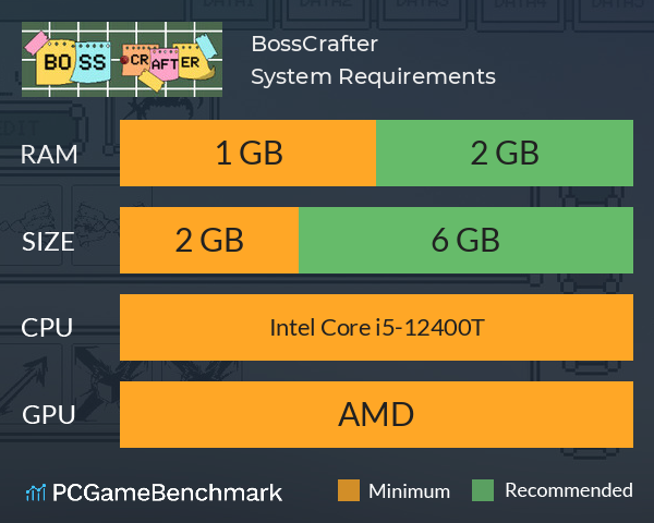 BossCrafter System Requirements PC Graph - Can I Run BossCrafter