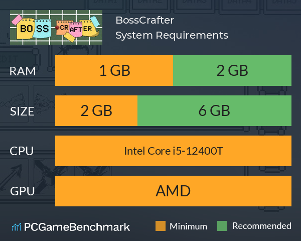 BossCrafter System Requirements PC Graph - Can I Run BossCrafter BossCrafter System Requirements PC Graph - Can I Run BossCrafter