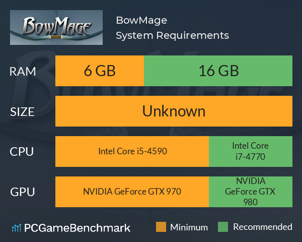 BowMage System Requirements PC Graph - Can I Run BowMage BowMage System Requirements PC Graph - Can I Run BowMage