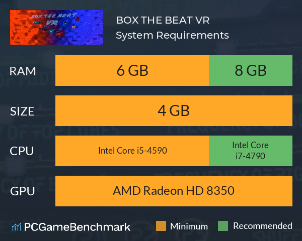 BOX THE BEAT VR System Requirements PC Graph - Can I Run BOX THE BEAT VR BOX THE BEAT VR System Requirements PC Graph - Can I Run BOX THE BEAT VR