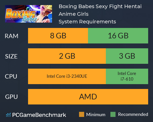 Boxing Babes: Sexy Fight Hentai Anime Girls System Requirements PC Graph - Can I Run Boxing Babes: Sexy Fight Hentai Anime Girls Boxing Babes: Sexy Fight Hentai Anime Girls System Requirements PC Graph - Can I Run Boxing Babes: Sexy Fight Hentai Anime Girls