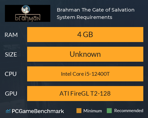 Brahman: The Gate of Salvation System Requirements PC Graph - Can I Run Brahman: The Gate of Salvation
