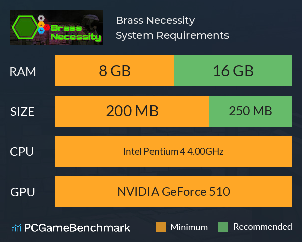 Brass Necessity System Requirements PC Graph - Can I Run Brass Necessity Brass Necessity System Requirements PC Graph - Can I Run Brass Necessity