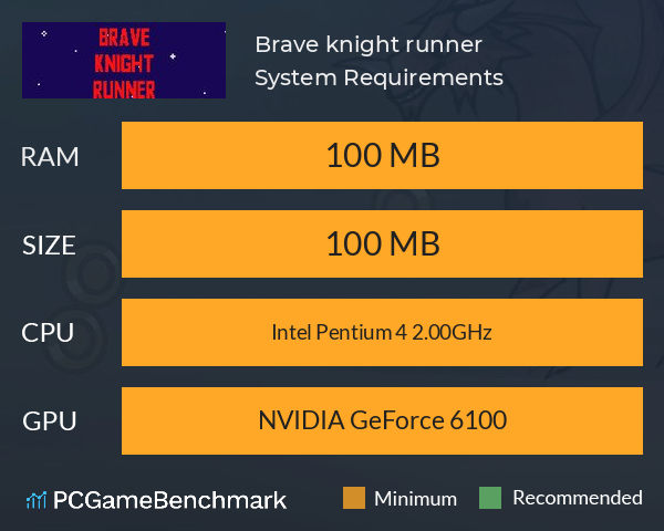 Brave knight runner System Requirements PC Graph - Can I Run Brave knight runner
