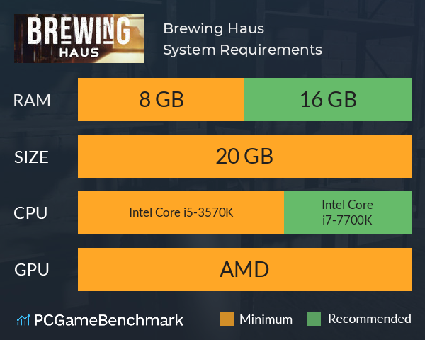 Brewing Haus System Requirements PC Graph - Can I Run Brewing Haus Brewing Haus System Requirements PC Graph - Can I Run Brewing Haus