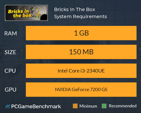Bricks In The Box System Requirements PC Graph - Can I Run Bricks In The Box Bricks In The Box System Requirements PC Graph - Can I Run Bricks In The Box