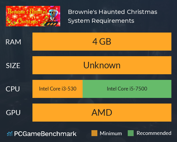 Brownie's Haunted Christmas System Requirements PC Graph - Can I Run Brownie's Haunted Christmas