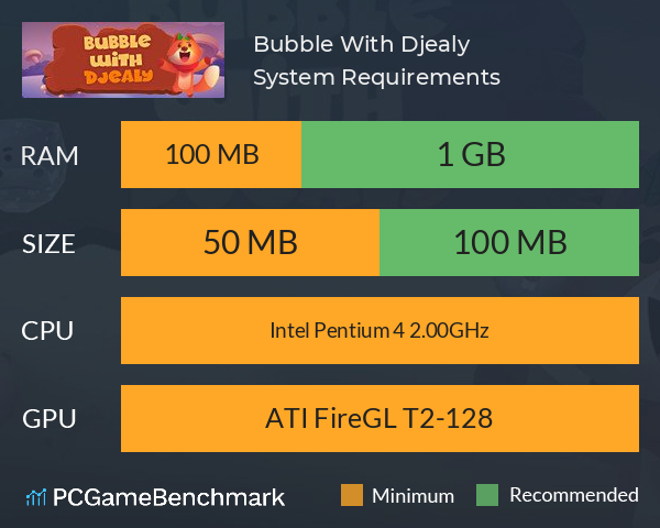 Bubble With Djealy System Requirements PC Graph - Can I Run Bubble With Djealy Bubble With Djealy System Requirements PC Graph - Can I Run Bubble With Djealy