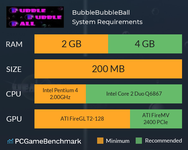 BubbleBubbleBall System Requirements PC Graph - Can I Run BubbleBubbleBall BubbleBubbleBall System Requirements PC Graph - Can I Run BubbleBubbleBall