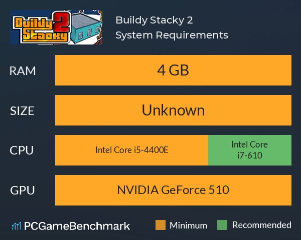 Buildy Stacky 2 System Requirements PC Graph - Can I Run Buildy Stacky 2