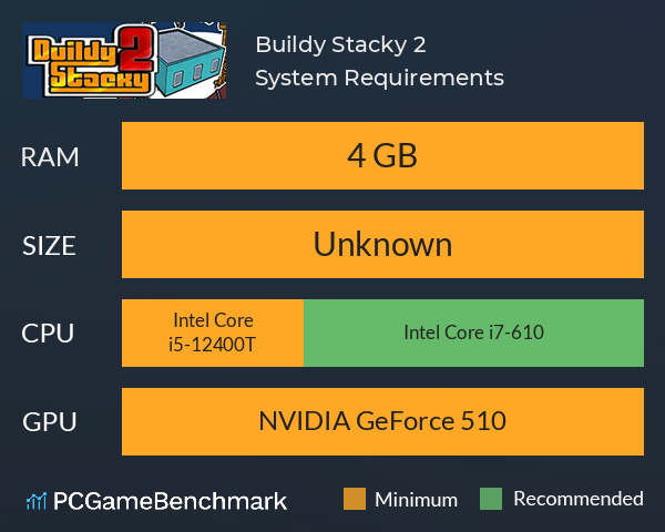 Buildy Stacky 2 System Requirements PC Graph - Can I Run Buildy Stacky 2 Buildy Stacky 2 System Requirements PC Graph - Can I Run Buildy Stacky 2