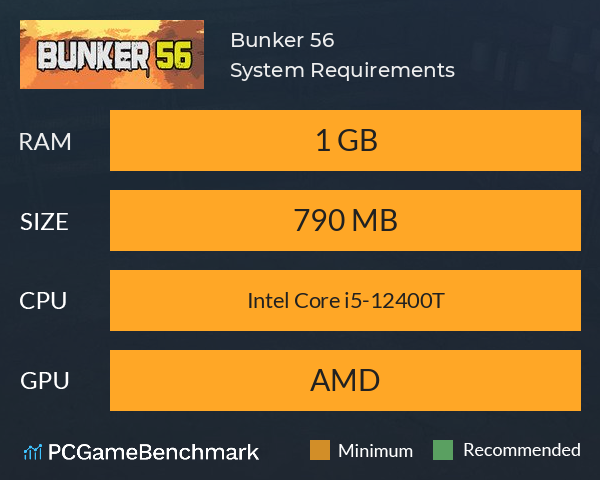 Bunker 56 System Requirements PC Graph - Can I Run Bunker 56 Bunker 56 System Requirements PC Graph - Can I Run Bunker 56