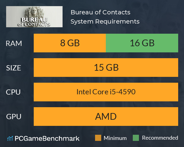 Bureau of Contacts System Requirements PC Graph - Can I Run Bureau of Contacts