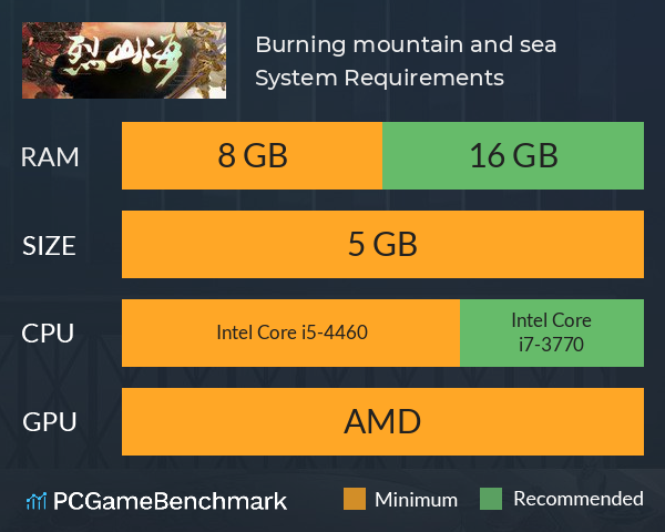 Burning mountain and sea 烈山海 System Requirements PC Graph - Can I Run Burning mountain and sea 烈山海