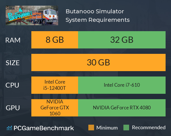 Butanooo! Simulator System Requirements PC Graph - Can I Run Butanooo! Simulator Butanooo! Simulator System Requirements PC Graph - Can I Run Butanooo! Simulator