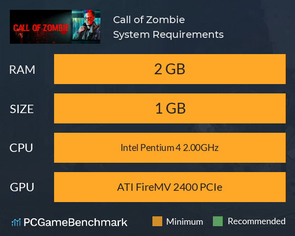 Call of Zombie System Requirements PC Graph - Can I Run Call of Zombie Call of Zombie System Requirements PC Graph - Can I Run Call of Zombie