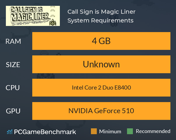 Call Sign is Magic Liner System Requirements PC Graph - Can I Run Call Sign is Magic Liner Call Sign is Magic Liner System Requirements PC Graph - Can I Run Call Sign is Magic Liner