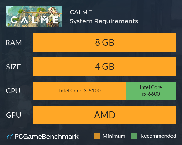 CALME System Requirements PC Graph - Can I Run CALME CALME System Requirements PC Graph - Can I Run CALME