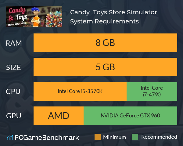 Candy & Toys Store Simulator System Requirements PC Graph - Can I Run Candy & Toys Store Simulator Candy & Toys Store Simulator System Requirements PC Graph - Can I Run Candy & Toys Store Simulator