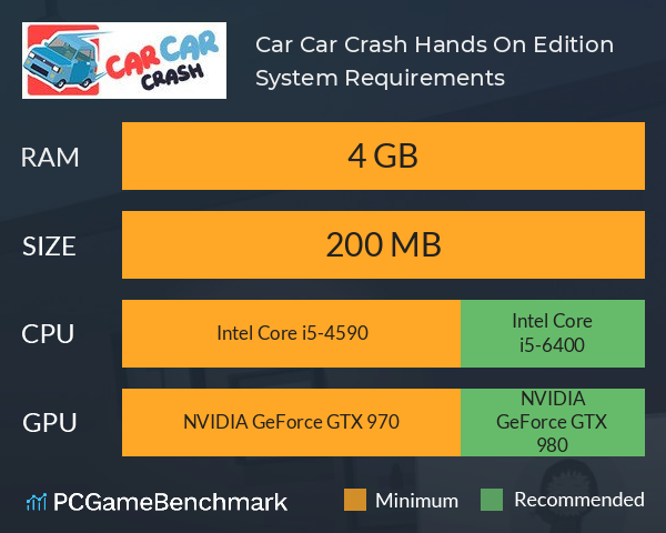 Car Car Crash Hands On Edition System Requirements PC Graph - Can I Run Car Car Crash Hands On Edition