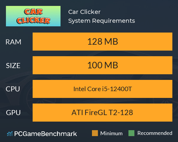 Car Clicker System Requirements PC Graph - Can I Run Car Clicker Car Clicker System Requirements PC Graph - Can I Run Car Clicker