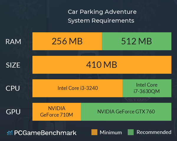Car Parking Adventure System Requirements PC Graph - Can I Run Car Parking Adventure Car Parking Adventure System Requirements PC Graph - Can I Run Car Parking Adventure