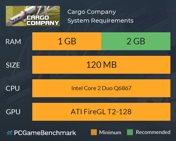 Cargo Company System Requirements PC Graph - Can I Run Cargo Company Cargo Company System Requirements PC Graph - Can I Run Cargo Company