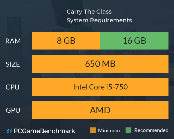Carry The Glass System Requirements PC Graph - Can I Run Carry The Glass Carry The Glass System Requirements PC Graph - Can I Run Carry The Glass