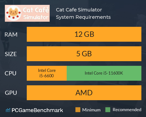 Cat Cafe Simulator System Requirements PC Graph - Can I Run Cat Cafe Simulator Cat Cafe Simulator System Requirements PC Graph - Can I Run Cat Cafe Simulator
