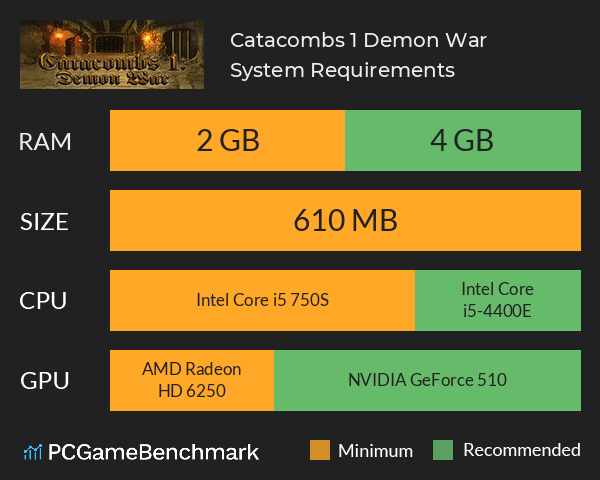 Catacombs 1: Demon War System Requirements PC Graph - Can I Run Catacombs 1: Demon War