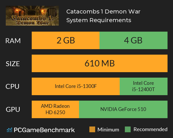 Catacombs 1: Demon War System Requirements PC Graph - Can I Run Catacombs 1: Demon War Catacombs 1: Demon War System Requirements PC Graph - Can I Run Catacombs 1: Demon War