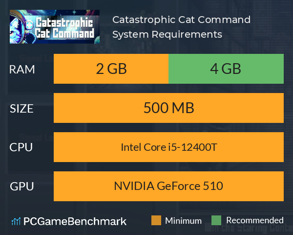 Catastrophic Cat Command System Requirements PC Graph - Can I Run Catastrophic Cat Command Catastrophic Cat Command System Requirements PC Graph - Can I Run Catastrophic Cat Command
