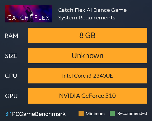 Catch Flex: AI Dance Game System Requirements PC Graph - Can I Run Catch Flex: AI Dance Game Catch Flex: AI Dance Game System Requirements PC Graph - Can I Run Catch Flex: AI Dance Game