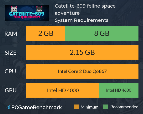 Catellite-609: feline space adventure System Requirements PC Graph - Can I Run Catellite-609: feline space adventure Catellite-609: feline space adventure System Requirements PC Graph - Can I Run Catellite-609: feline space adventure