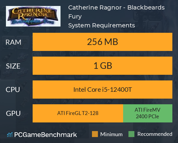 Catherine Ragnor - Blackbeards Fury System Requirements PC Graph - Can I Run Catherine Ragnor - Blackbeards Fury