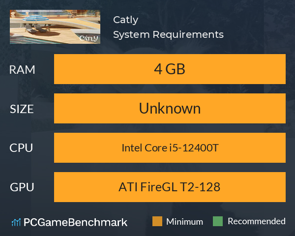Catly System Requirements PC Graph - Can I Run Catly Catly System Requirements PC Graph - Can I Run Catly