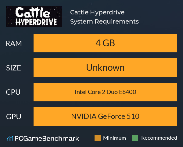 Cattle Hyperdrive System Requirements PC Graph - Can I Run Cattle Hyperdrive Cattle Hyperdrive System Requirements PC Graph - Can I Run Cattle Hyperdrive