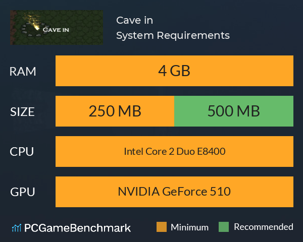 Cave in System Requirements PC Graph - Can I Run Cave in Cave in System Requirements PC Graph - Can I Run Cave in