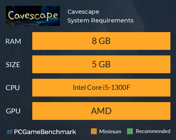 Cavescape System Requirements PC Graph - Can I Run Cavescape Cavescape System Requirements PC Graph - Can I Run Cavescape
