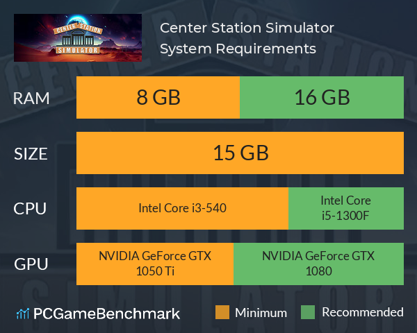 Center Station Simulator System Requirements PC Graph - Can I Run Center Station Simulator