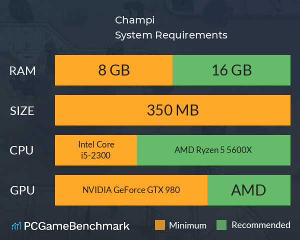 Champi System Requirements PC Graph - Can I Run Champi Champi System Requirements PC Graph - Can I Run Champi